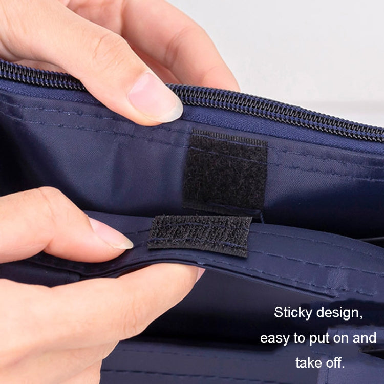 BeiDuoMei Portable A4 File Bag - Waterproof 3-Layer Document Organiser with Water Bottle Pocket