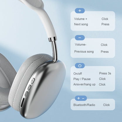 P9 Pro Max HiFi Sound Effect Noise Reduction Wireless Bluetooth Headset, P9 Pro Max (White), P9 Pro Max (Black), P9 Pro Max (Blue) - Shello's Creative Boutique