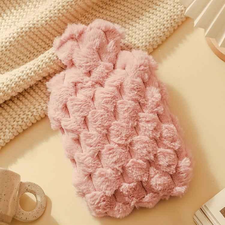 Imitation Rabbit Fur Water-filled PVC Explosion-proof Hot Water Bag for Cold / Hot Compresses - Shello's Creative Boutique