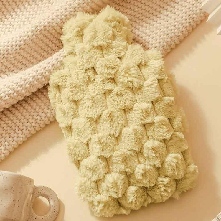 Imitation Rabbit Fur Water-filled PVC Explosion-proof Hot Water Bag for Cold / Hot Compresses - Shello's Creative Boutique
