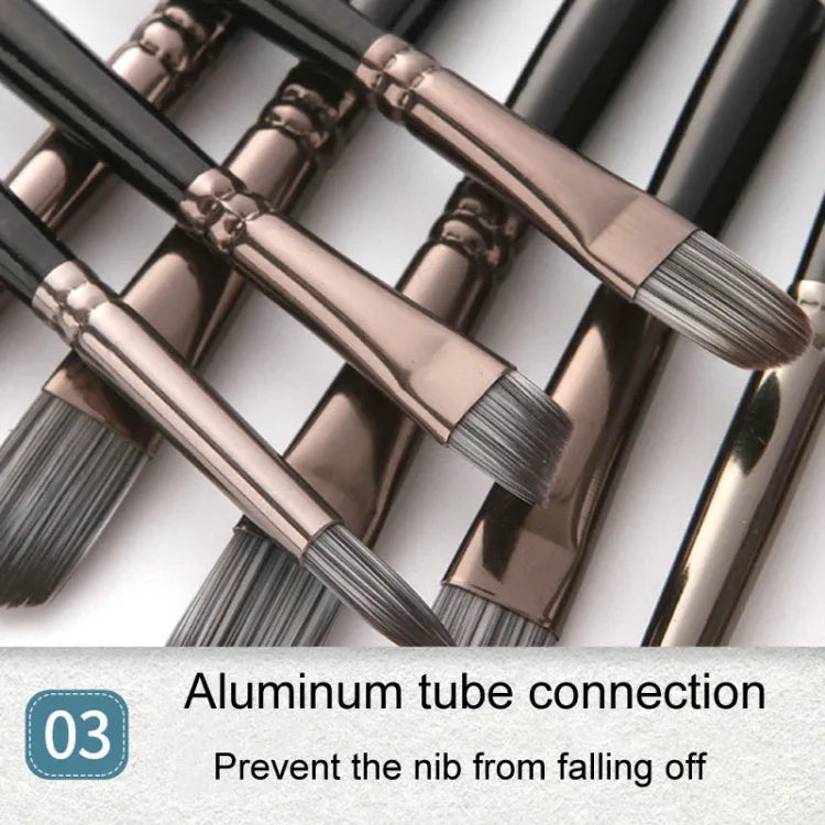 ZHU TING 24-Piece Nylon Brush Set - Watercolour Painting Brushes with Cloth Bag - Shello's Creative Boutique