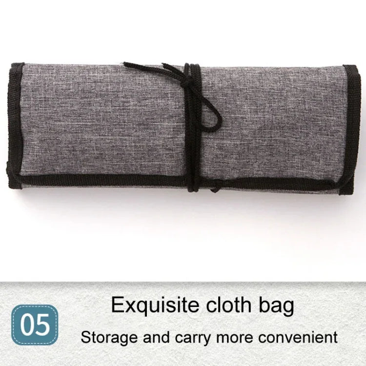 ZHU TING 24-Piece Nylon Brush Set - Watercolour Painting Brushes with Cloth Bag - Shello's Creative Boutique