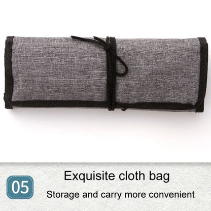 ZHU TING 24-Piece Nylon Brush Set - Watercolour Painting Brushes with Cloth Bag - Shello's Creative Boutique