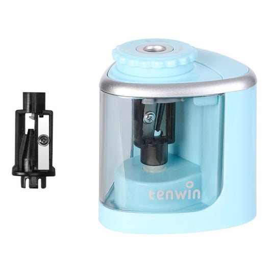 TENWIN Electric Pencil Sharpener - Battery-Powered Semi-Automatic Student Sharpener