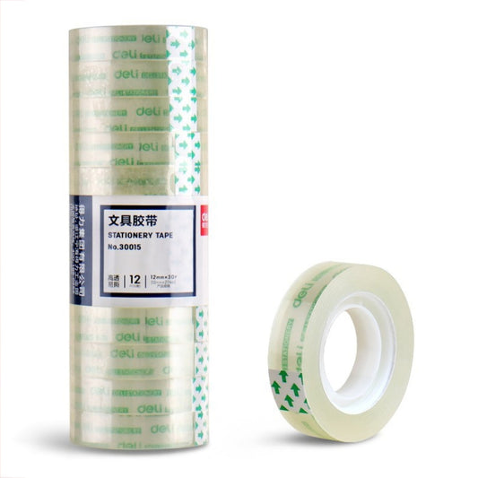 Deli Transparent Tape - High Viscosity Office & Student Stationery Tape