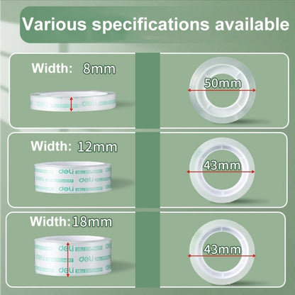 Deli Transparent Tape - High Viscosity Office & Student Stationery Tape