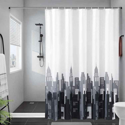 Simple Waterproof Shower Curtain Thickened Polyester Bathroom Shower Curtain Cloth - Shello's Creative Boutique