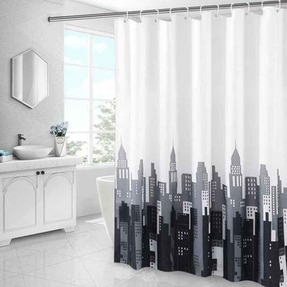 Simple Waterproof Shower Curtain Thickened Polyester Bathroom Shower Curtain Cloth - Shello's Creative Boutique