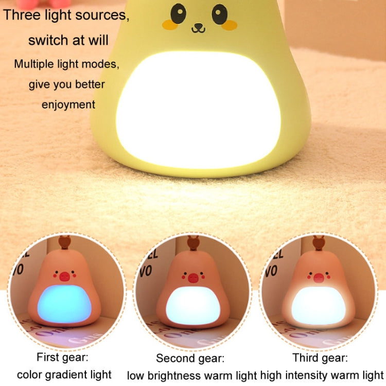 Cartoon LED Portable Night Light USB Rechargeable Plug-in Bedroom Bedside Lamp