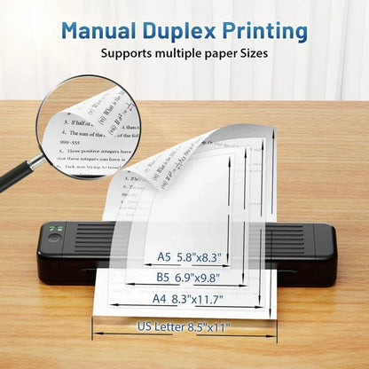 Phomemo P831 Bluetooth Portable Thermal Transfer Printer Support A4 / Letter / A5 / B5 Plain Paper Printing - Shello's Creative Boutique