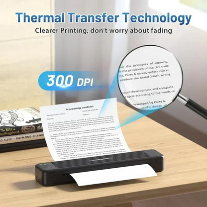 Phomemo P831 Bluetooth Portable Thermal Transfer Printer Support A4 / Letter / A5 / B5 Plain Paper Printing - Shello's Creative Boutique