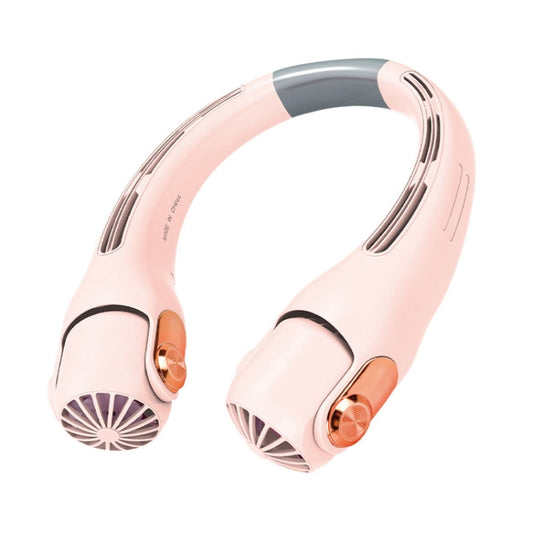 Mini Silicone Neck Fan - Portable USB Rechargeable Hands-Free Fan for Students & Outdoor