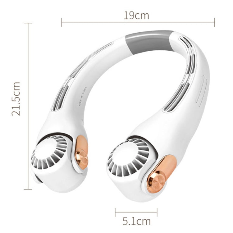 Mini Silicone Neck Fan - Portable USB Rechargeable Hands-Free Fan for Students & Outdoor