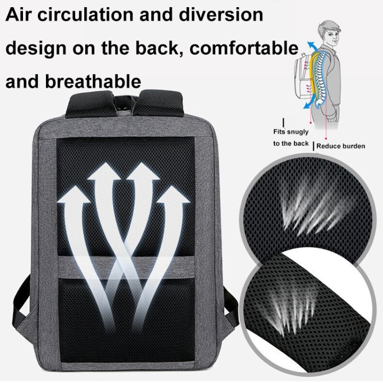Multifunctional Waterproof Business Sports Laptop Backpack with USB Port, 15 inch, 17 inch - Shello's Creative Boutique