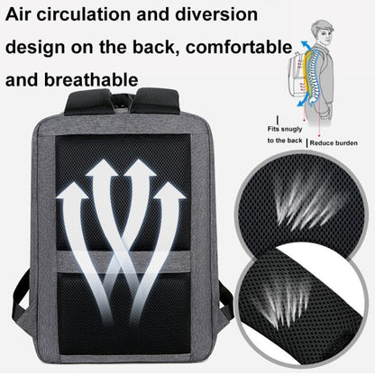Multifunctional Waterproof Business Sports Laptop Backpack with USB Port, 15 inch, 17 inch - Shello's Creative Boutique