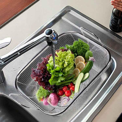 Stainless Steel Square BBQ Basket Heightened Handle Anti-scalding Grill Basket - Shello's Creative Boutique