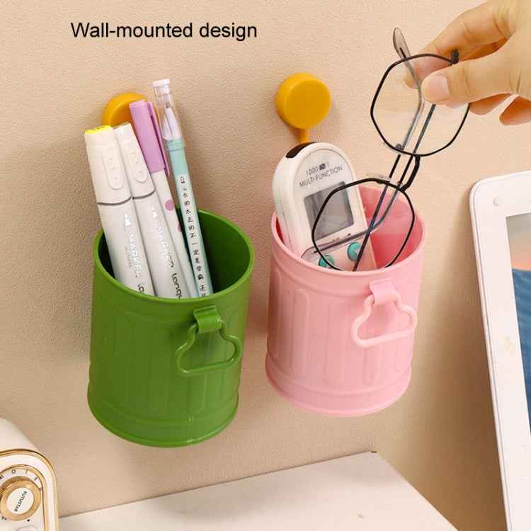 Large-capacity Student Desktop Organizer Pen Container Girls Makeup Brush Storage Bucket