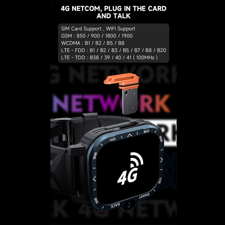 LOKMAT APPLLP 4 MAX 2.02-inch Android 8.1 Full Network Wifi Card Bluetooth Smart Watch