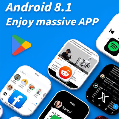 LOKMAT APPLLP 4 MAX 2.02-Inch Android 8.1 Full Network Wifi Card Bluetooth Smart Watch