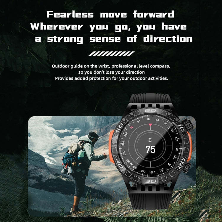 LOKMAT ZEUS6 PRO 1.46-Inch IP68 Waterproof SOS Flashlight Bluetooth Smart Watch - Shello's Creative Boutique