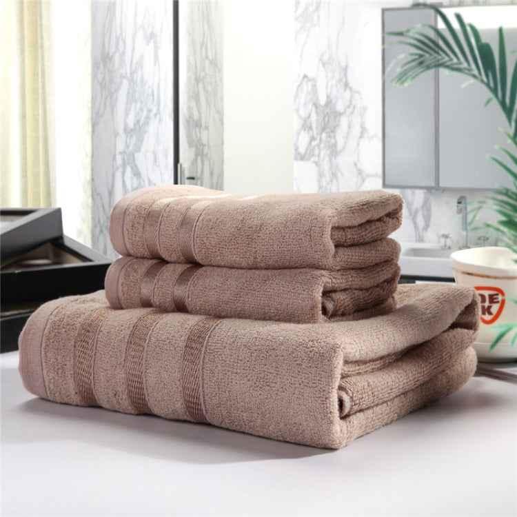 3pcs /Set Soft & Plush Towel Set Bamboo Fiber Cotton Bath Towel Washcloth For Bathroom - Shello's Creative Boutique