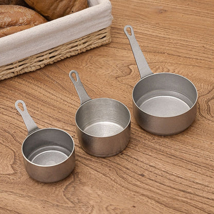 Household 304 Stainless Steel Dispensing Cup Kitchen Steak Sauce Bowl, Small, Medium, Large