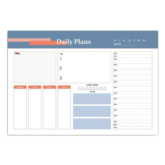 A5 120 Pages Magnetic Day Planner Sticky Note Book Tearable Notebook Management Workbook