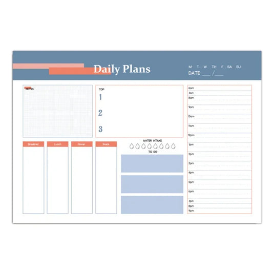 A5 120 Pages Magnetic Day Planner Sticky Note Book Tearable Notebook Management Workbook - Shello's Creative Boutique