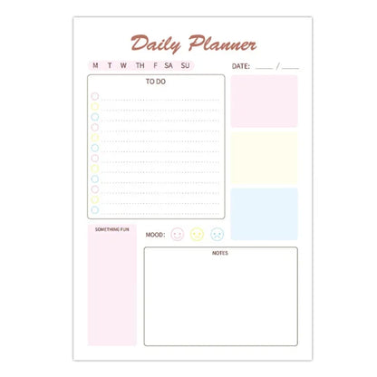 A5 120 Pages Magnetic Day Planner Sticky Note Book Tearable Notebook Management Workbook - Shello's Creative Boutique