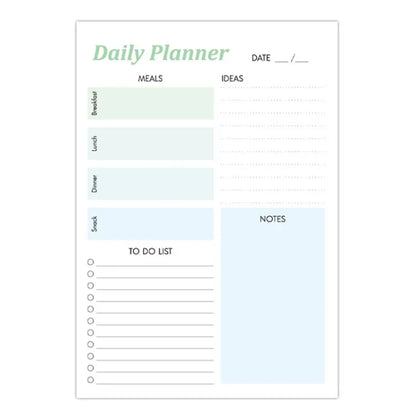 A5 120 Pages Magnetic Day Planner Sticky Note Book Tearable Notebook Management Workbook - Shello's Creative Boutique