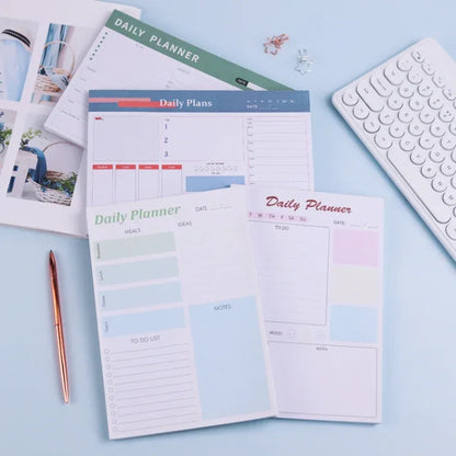 A5 120 Pages Magnetic Day Planner Sticky Note Book Tearable Notebook Management Workbook - Shello's Creative Boutique