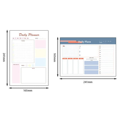 A5 120 Pages Magnetic Day Planner Sticky Note Book Tearable Notebook Management Workbook - Shello's Creative Boutique