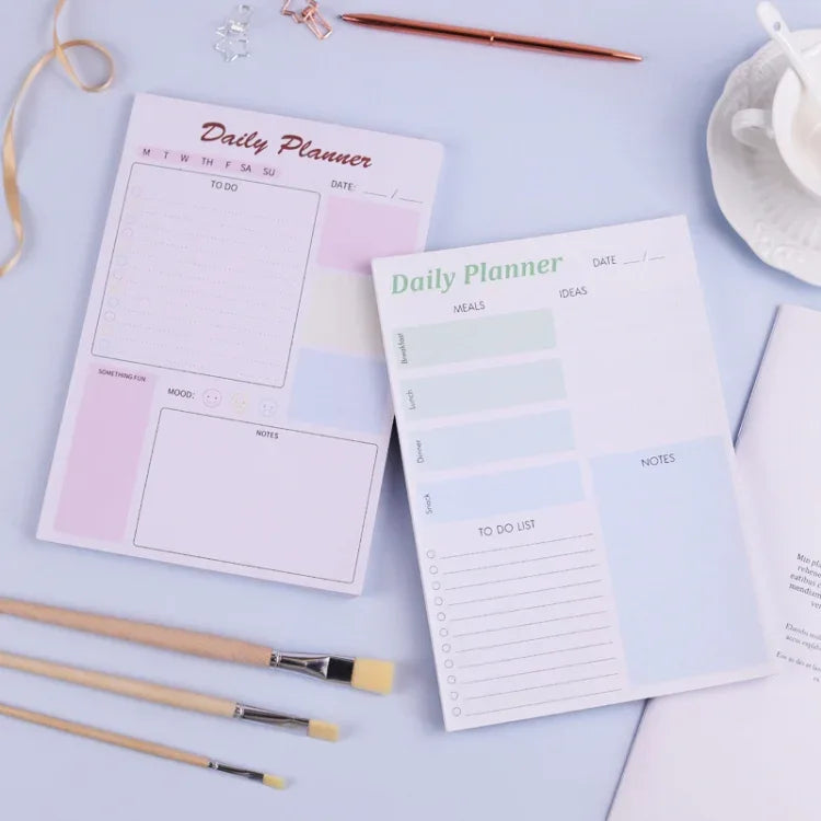 A5 120 Pages Magnetic Day Planner Sticky Note Book Tearable Notebook Management Workbook - Shello's Creative Boutique