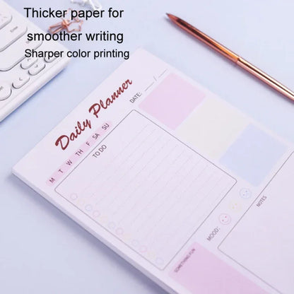 A5 120 Pages Magnetic Day Planner Sticky Note Book Tearable Notebook Management Workbook - Shello's Creative Boutique