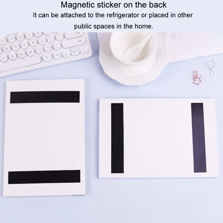 A5 120 Pages Magnetic Day Planner Sticky Note Book Tearable Notebook Management Workbook - Shello's Creative Boutique