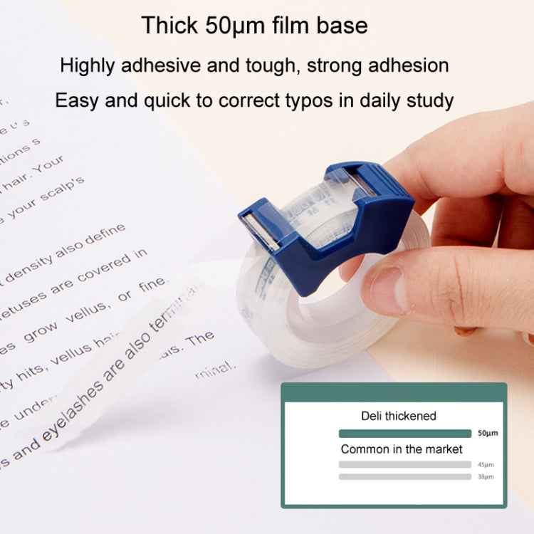 Deli Transparent Tape Student Stationery Office Correction Questions Sticky Typo Tape