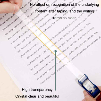 Deli Transparent Tape Student Stationery Office Correction Questions Sticky Typo Tape