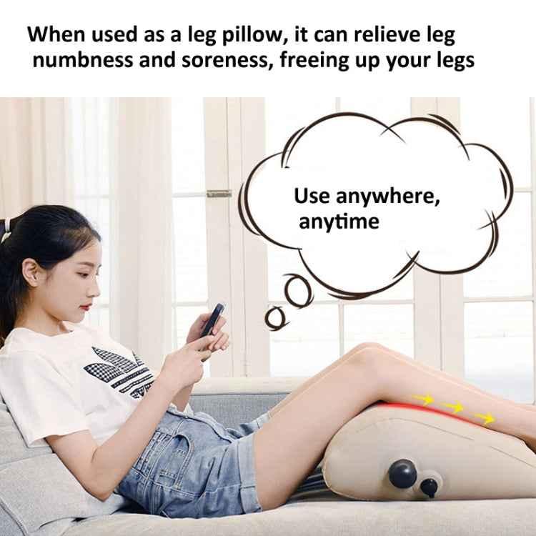 Inflatable Travel Pillow - Portable Leg Rest & Back Support Cushion 48x43cm - Shello's Creative Boutique