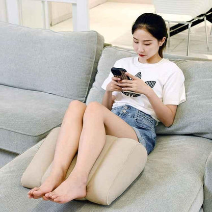Inflatable Travel Pillow - Portable Leg Rest & Back Support Cushion 48x43cm - Shello's Creative Boutique
