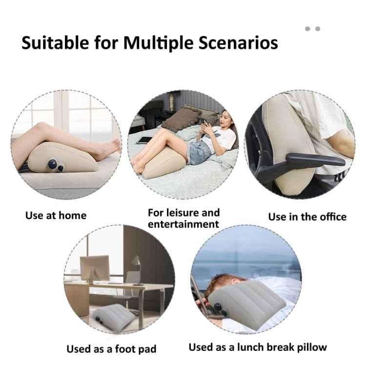 Inflatable Travel Pillow - Portable Leg Rest & Back Support Cushion 48x43cm - Shello's Creative Boutique