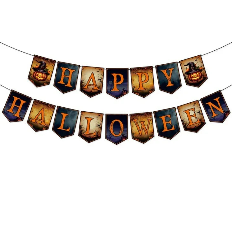 Halloween Decoration Wall Stickers Hanging Pendant Party Horror Banner Decoration - Shello's Creative Boutique