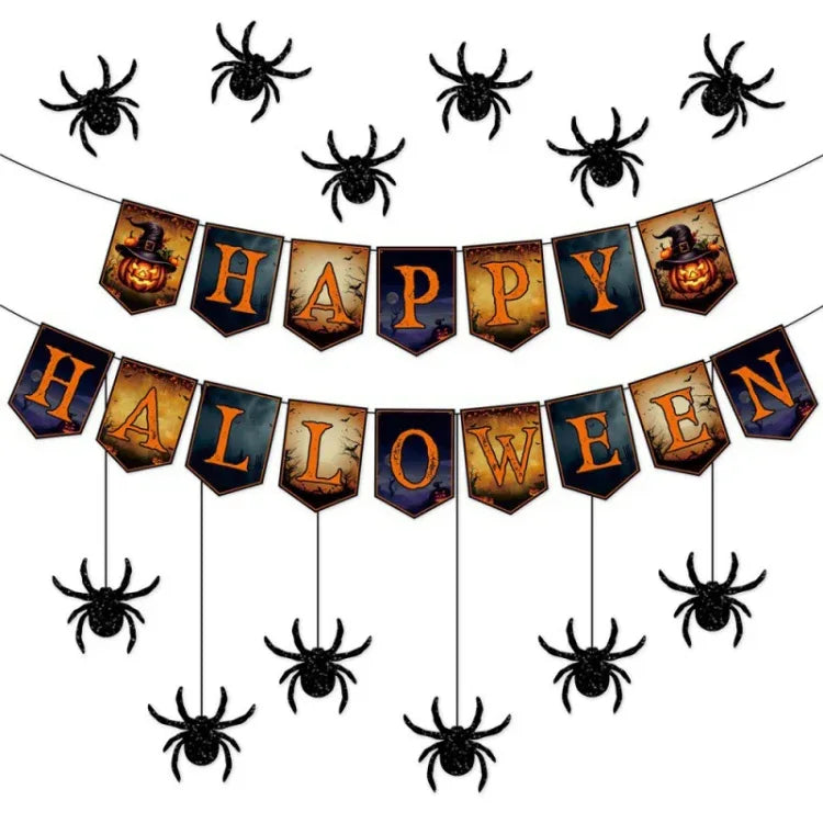 Halloween Decoration Wall Stickers Hanging Pendant Party Horror Banner Decoration - Shello's Creative Boutique
