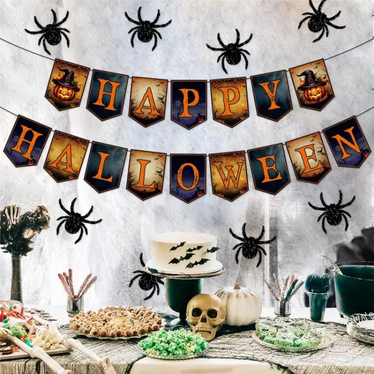 Halloween Decoration Wall Stickers Hanging Pendant Party Horror Banner Decoration - Shello's Creative Boutique