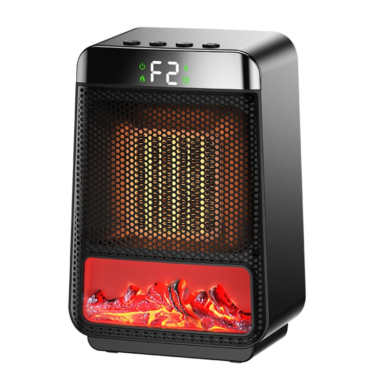 E03 Desktop PTC Heater Dynamic Flame Light Warmer, US Plug, EU Plug, UK Plug - Shello's Creative Boutique
