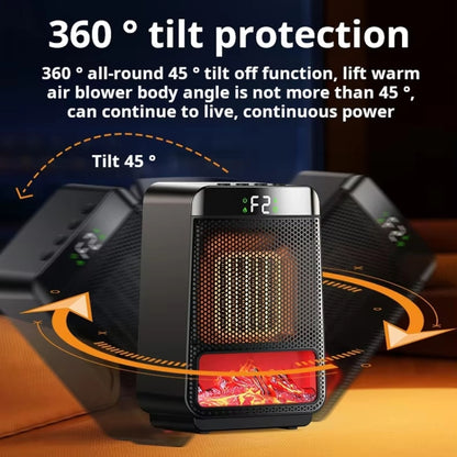 E03 Desktop PTC Heater Dynamic Flame Light Warmer