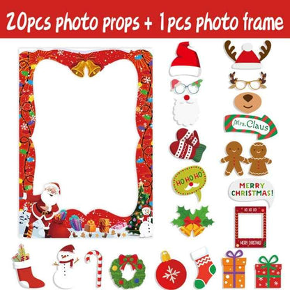 Christmas Party Decoration Children Adults Quirky Photo Frame Handheld Photo Props - Shello's Creative Boutique