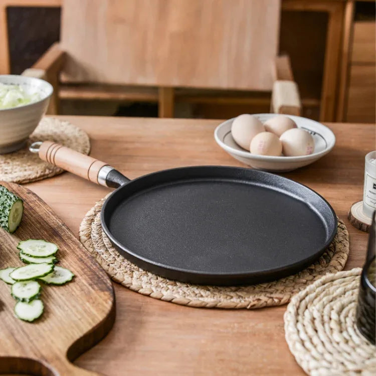 Thickened Cast Iron Skillet Non-Coating Non-Stick Pancake Pan Omelette Steak Pot - Shello's Creative Boutique