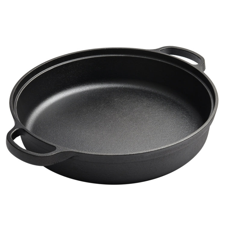 Cast Iron Cooking Pot Wok Nonstick Frying Pan Restaurant Kitchen Skillet Camping Cooker, 22cm, 25cm, 29cm, 31cm, 33cm - Shello's Creative Boutique