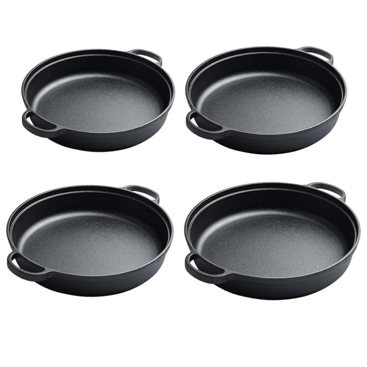 Cast Iron Cooking Pot Wok Nonstick Frying Pan Restaurant Kitchen Skillet Camping Cooker, 22cm, 25cm, 29cm, 31cm, 33cm - Shello's Creative Boutique