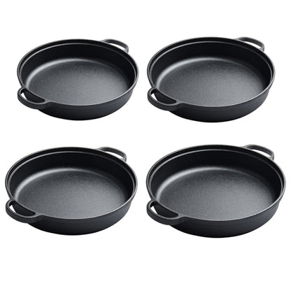 Cast Iron Cooking Pot Wok Nonstick Frying Pan Restaurant Kitchen Skillet Camping Cooker, 22cm, 25cm, 29cm, 31cm, 33cm - Shello's Creative Boutique